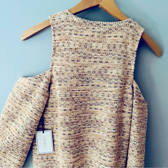 1.State Cold Shoulder Knit Top - Pink - Picture 6 of 7